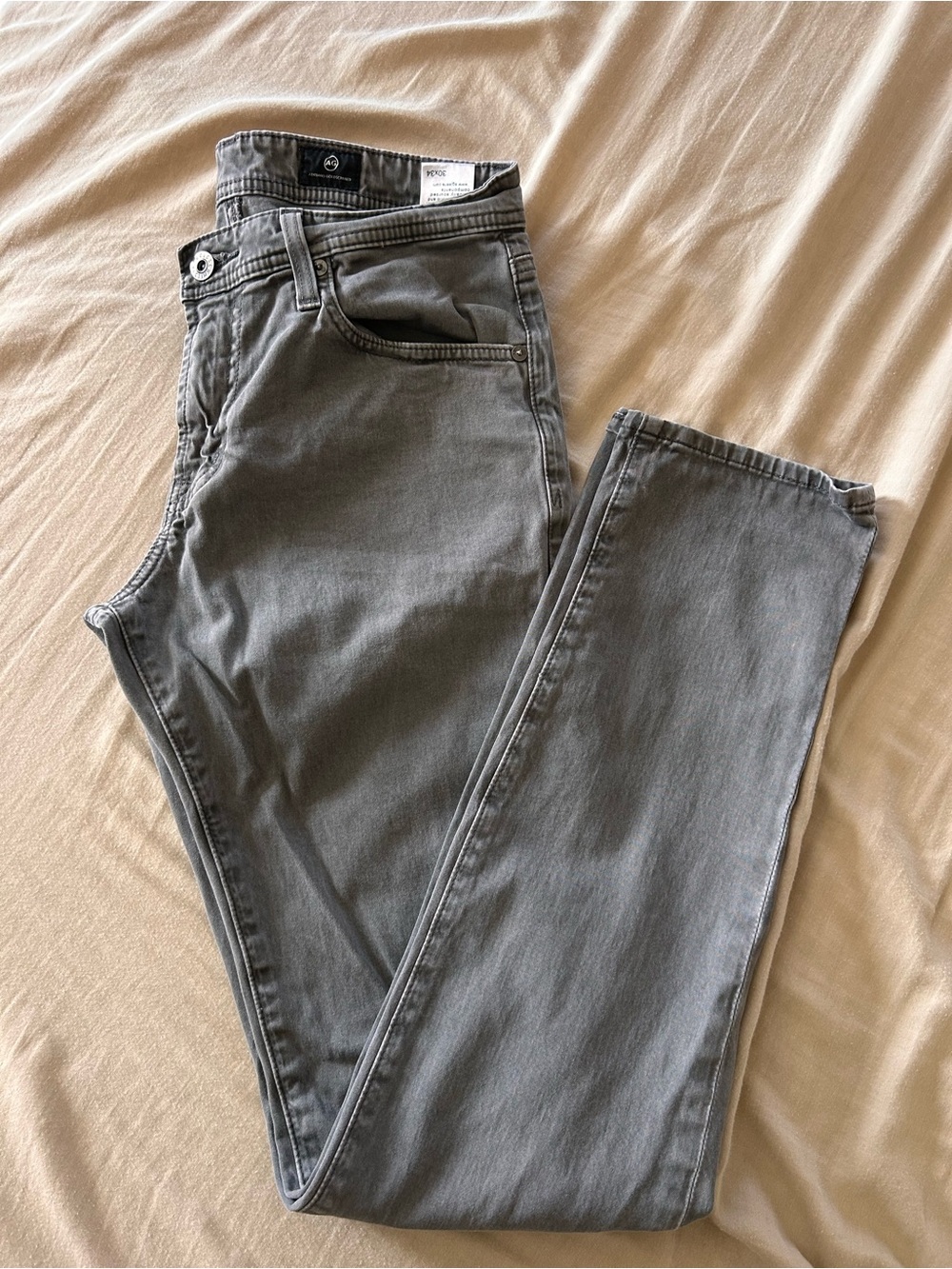 AG Men's Gray Modern Slim Pants